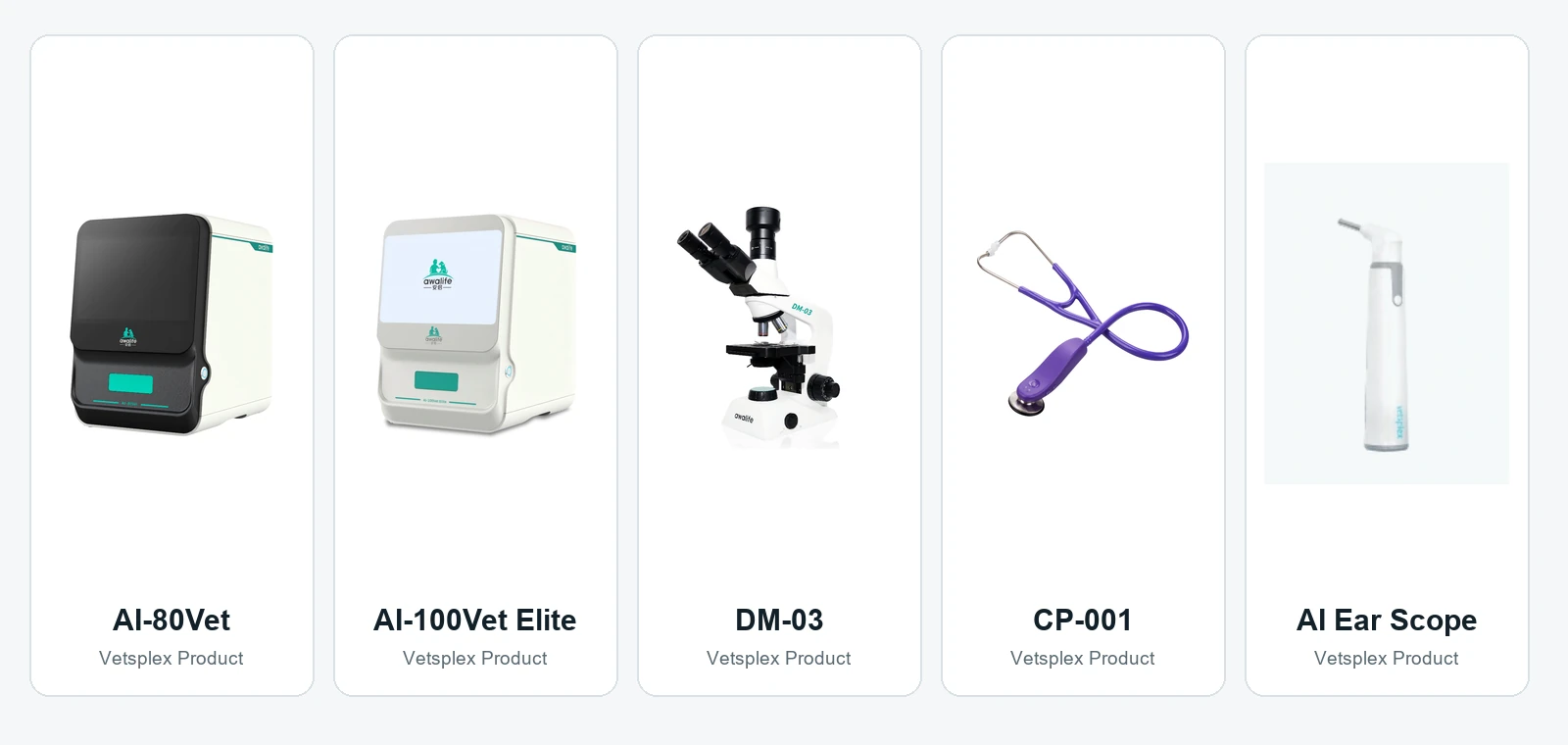 Vetsplex veterinary analyzer and digital microscopy product lineup